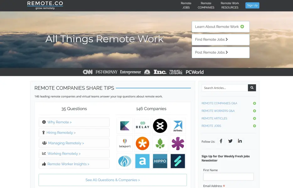 Remote.co Scraper