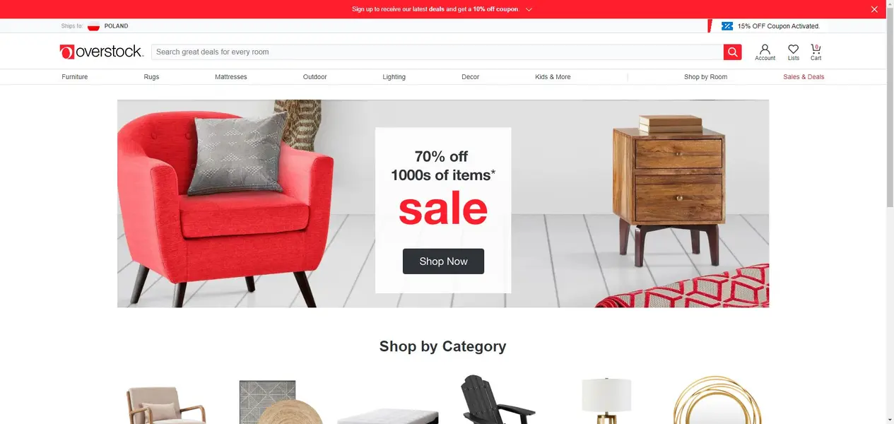 Overstock Scraper