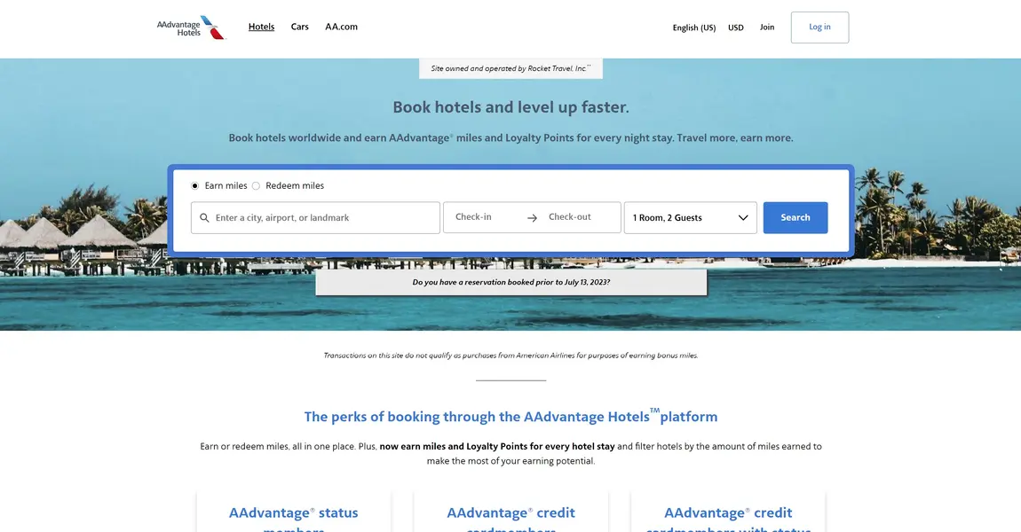 AAdvantage Hotels Scraper