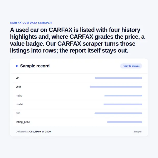 CARFAX Scraper