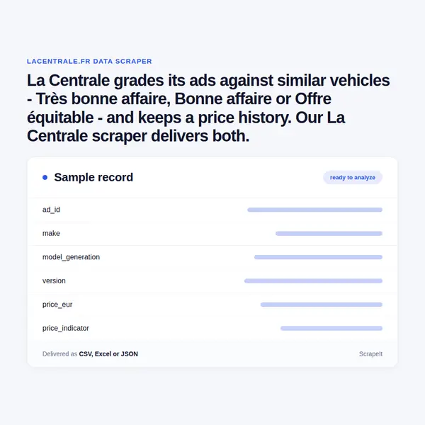 La Centrale Scraper