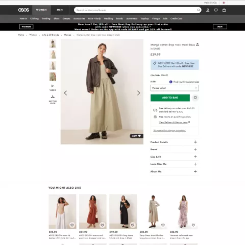 What We Scrape from ASOS