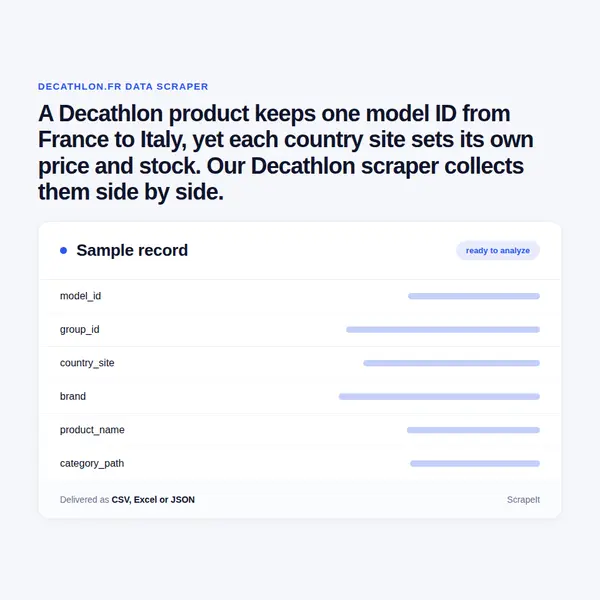 Decathlon Scraper
