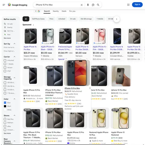 Main Data We Extract with Google Shopping Scraper
