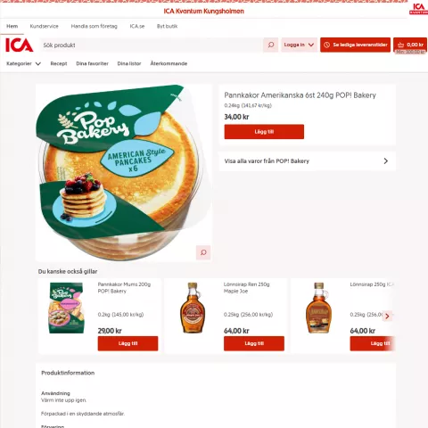 What Rich Product Details We Extract from ICA Maxi