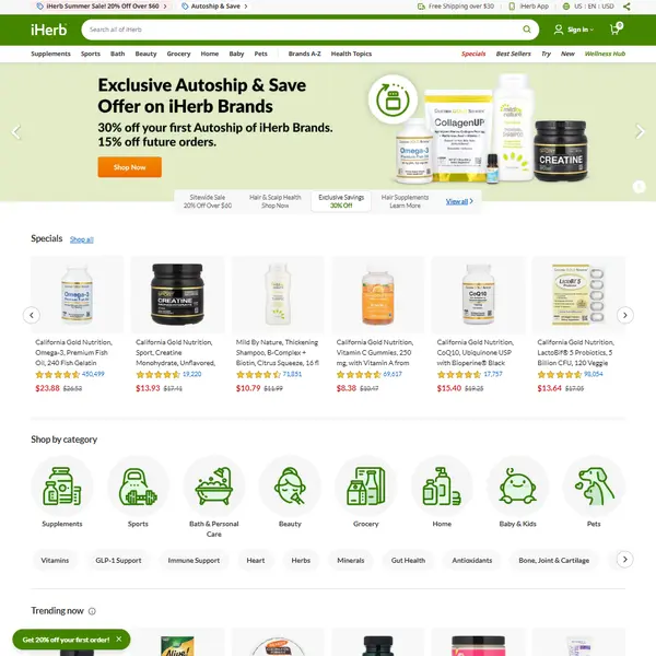 iHerb Scraper