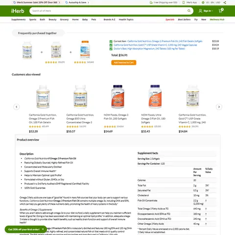 iHerb Price Tracker Data: Promotions, Stock and Ratings