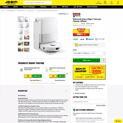 Product-Level Insights Pulled by Our JB Hi-Fi Scraper