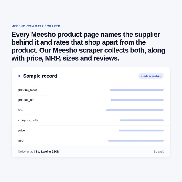 Meesho Scraper