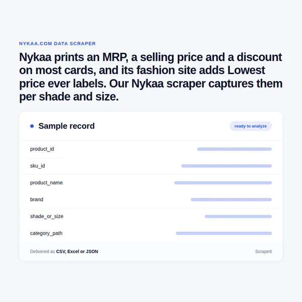 Nykaa Scraper