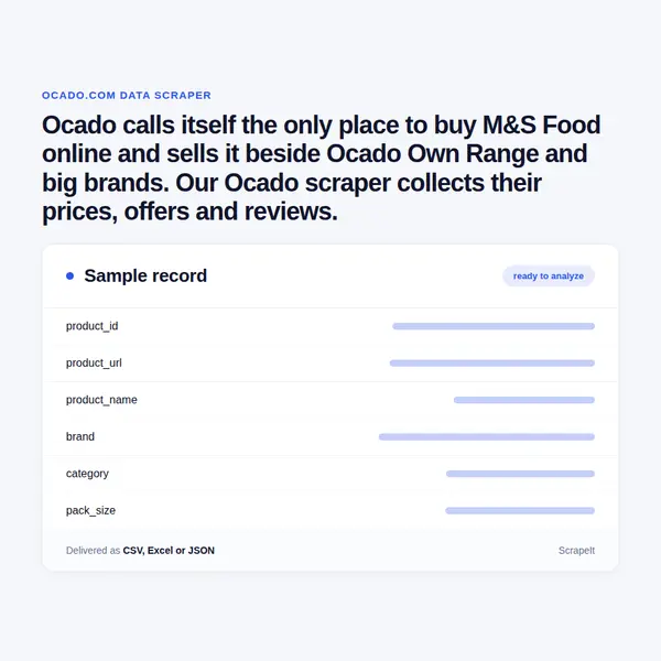 Ocado Scraper