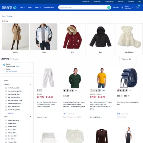 What Data We Extract from Sears
