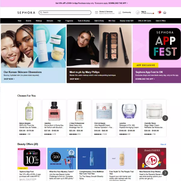 Sephora Scraper