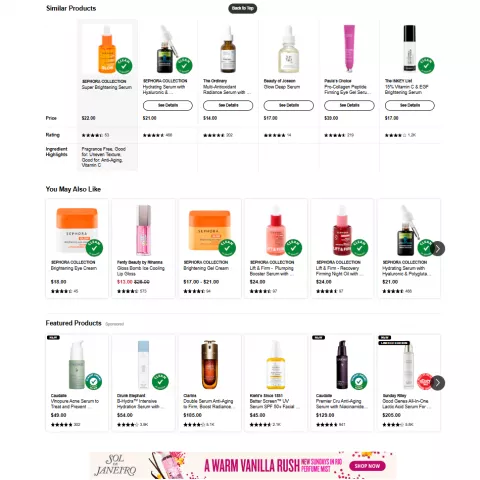 Extra Value with the Sephora Scraper