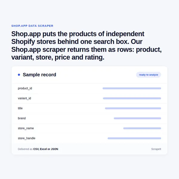 Shop.app Scraper