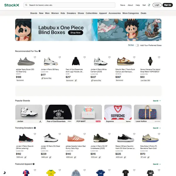 StockX Scraper