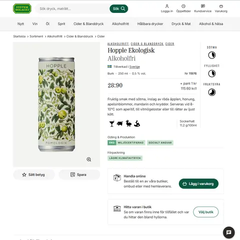 Deeper Insights from the Systembolaget Platform