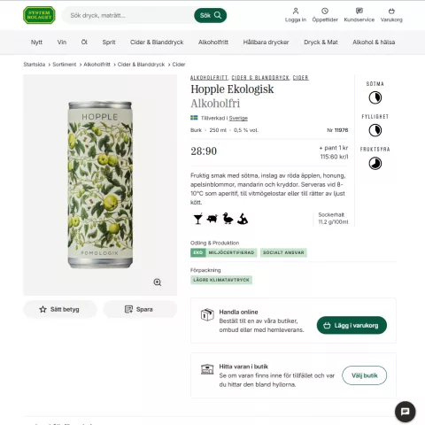 Deeper Insights from the Systembolaget Platform