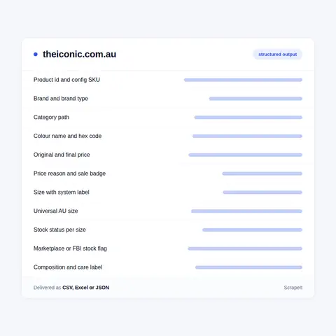 The Iconic Product Fields We Extract