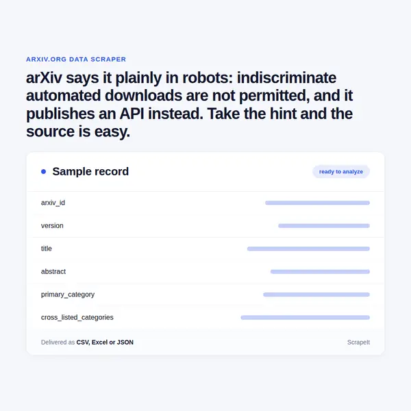 arXiv Scraper