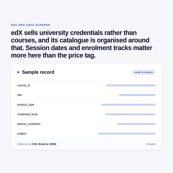 edX Scraper