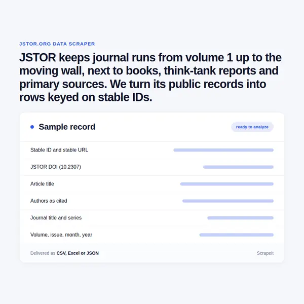 JSTOR Scraper