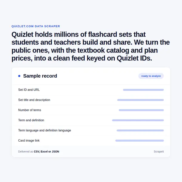 Quizlet Scraper