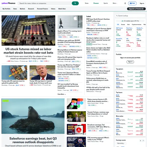 Yahoo Finance Scraper