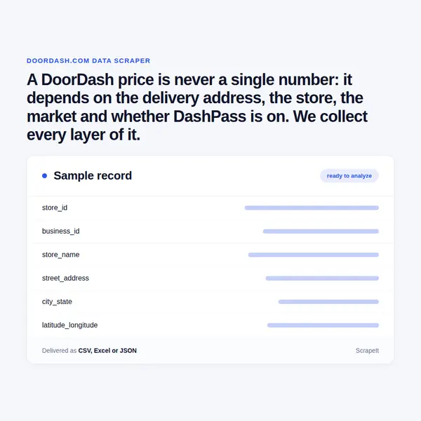 DoorDash Scraper