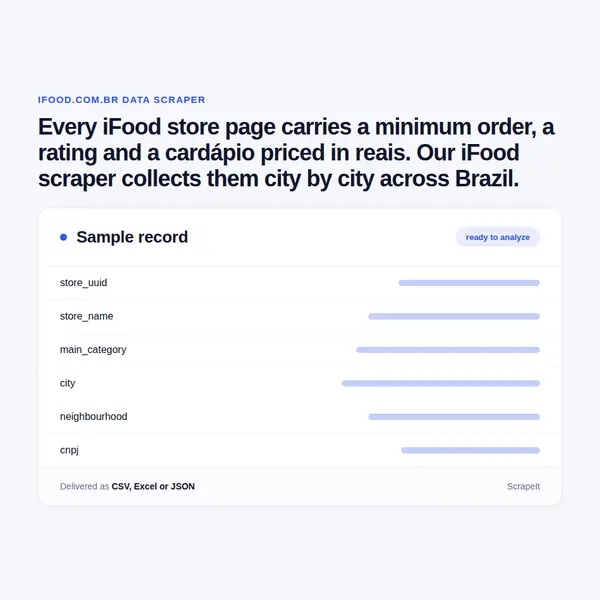 iFood Scraper