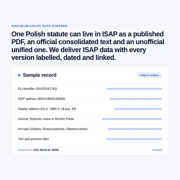 ISAP Scraper