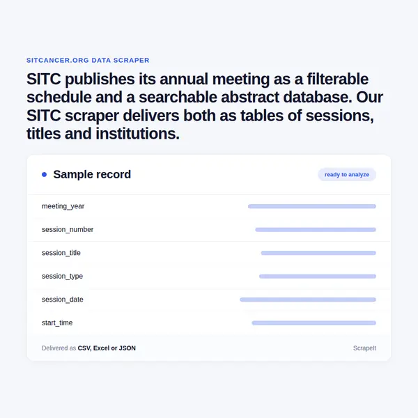 SITC Scraper