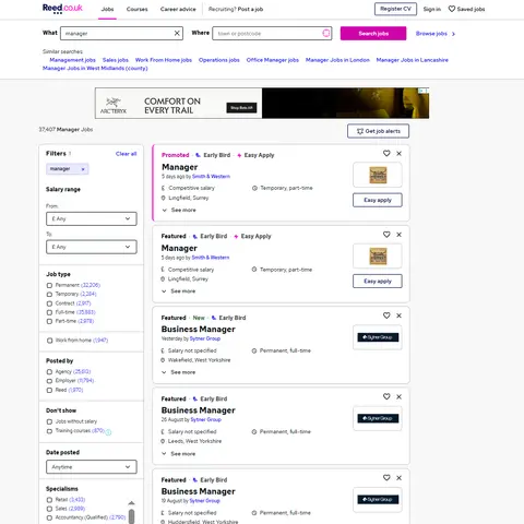 Reel Insights from Reed.co.uk - What We Extract