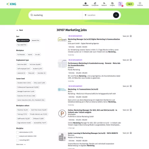 Additional Insights from the XING Scraper