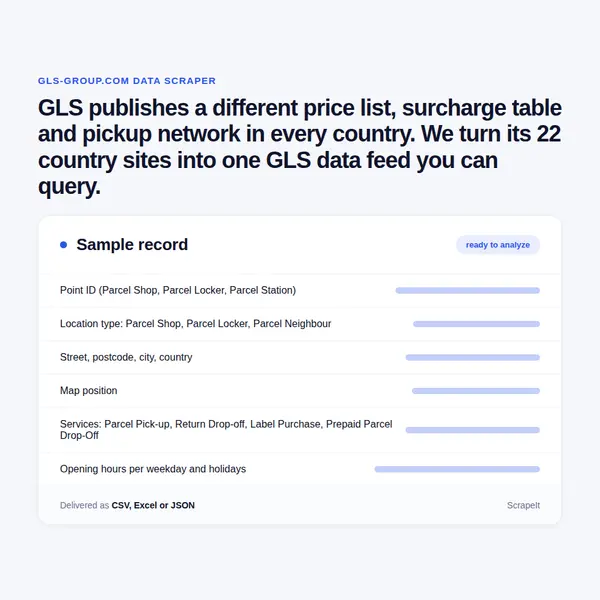 GLS Scraper
