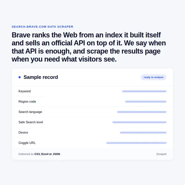 Brave Search Scraper