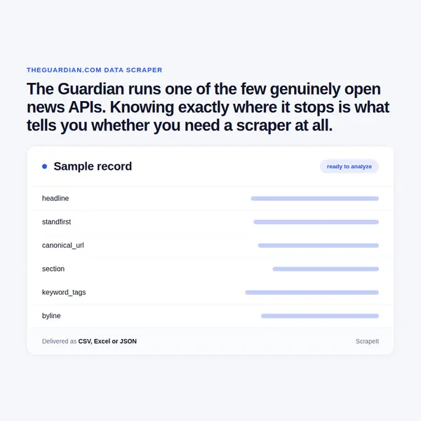The Guardian Scraper