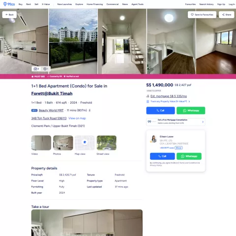 What the 99.co Scraper Extracts for You