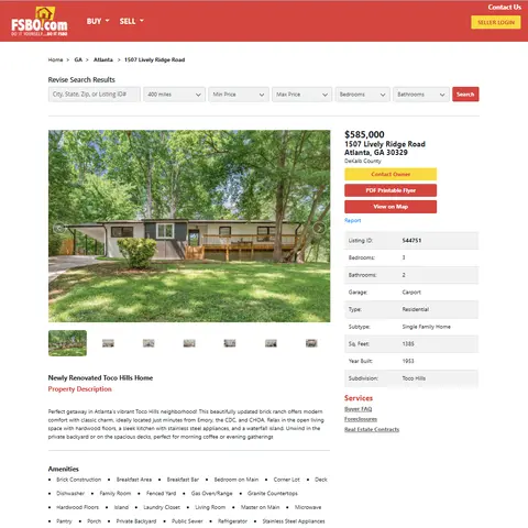 What We Extract from FSBO.com