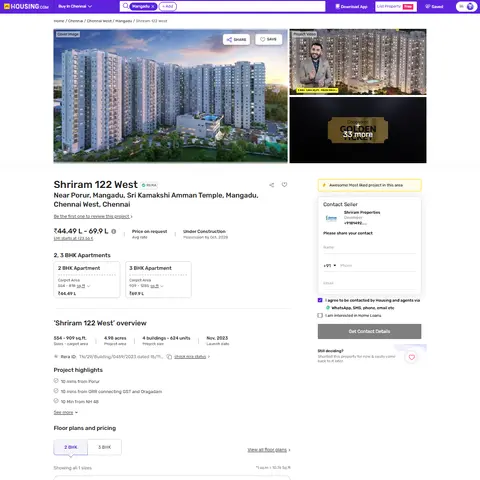 What We Extract with the Housing.com Scraper