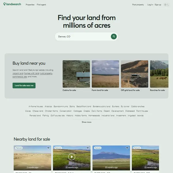 LandSearch Scraper