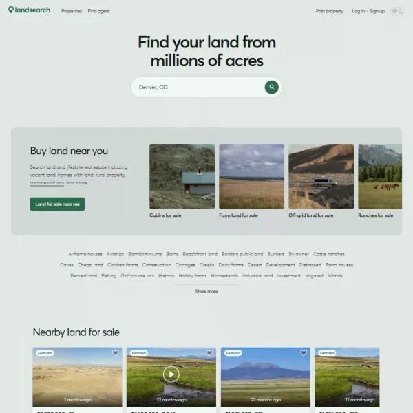 LandSearch Scraper