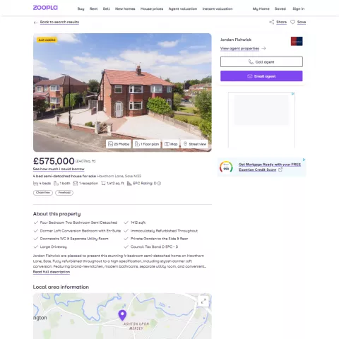 What We Extract from Zoopla