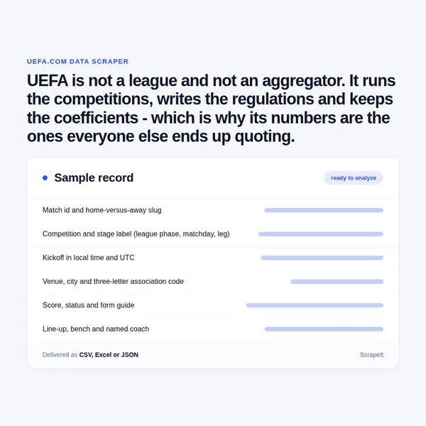 UEFA Scraper