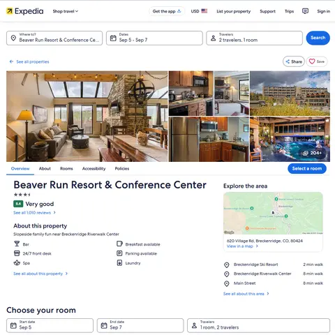 What We Extract from Expedia