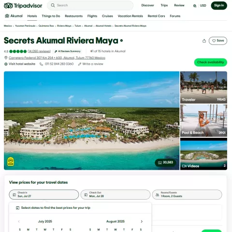 What We Extract from Tripadvisor