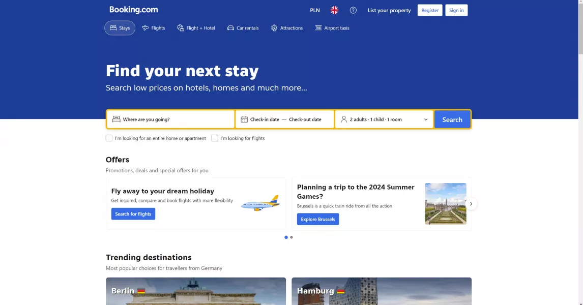 Booking