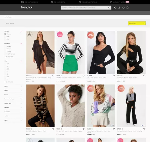 Trendyol Product Page