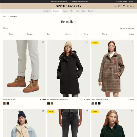 Scotch & Soda Product Page
