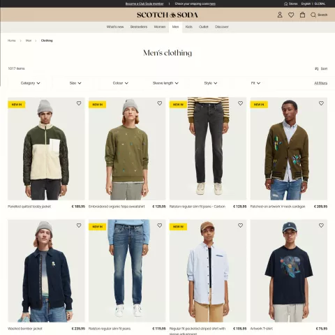 Scotch & Soda Category Page